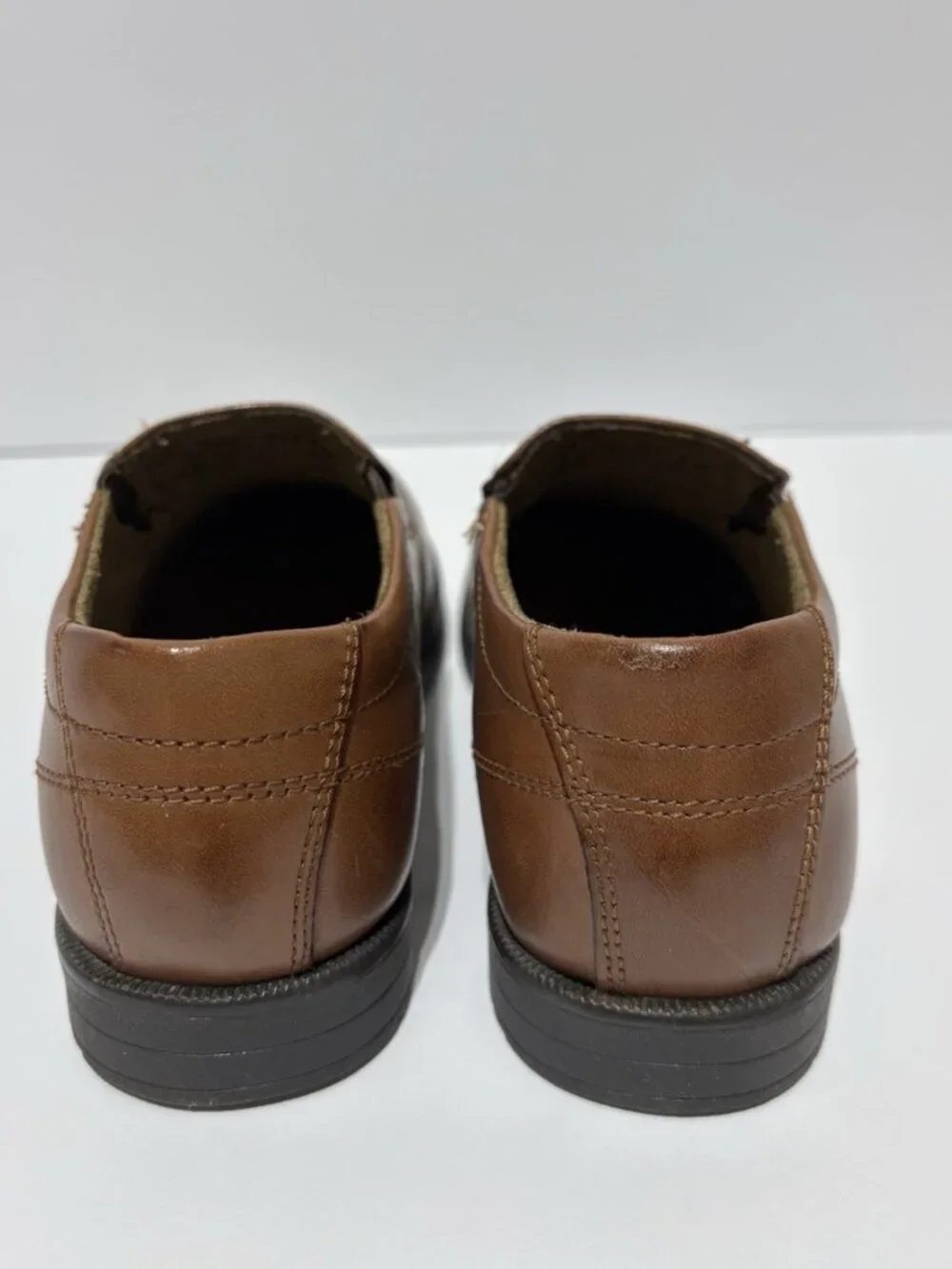 Florsheim Kids’ Midtown MCSP Jr Brown Slip-On Shoes, Boys’ Size 1 M